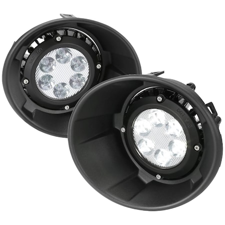 Spec-D Tuning Chevy Camaro Fog Lights With Clear Lens 10-13 LF-CMR10CLED-HZ